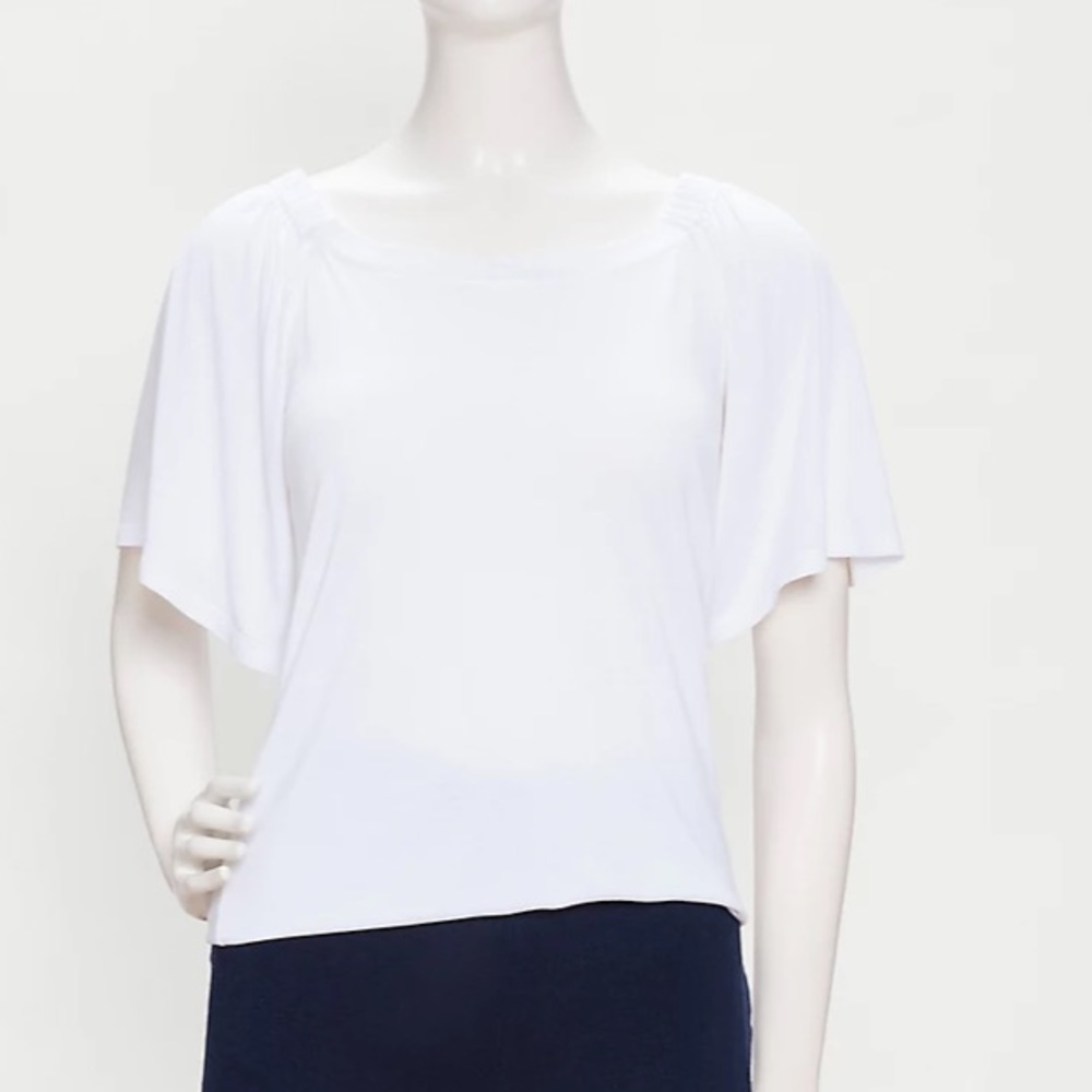 NWT- Loft FLUTTER OFF THE SHOULDER TOP Size M